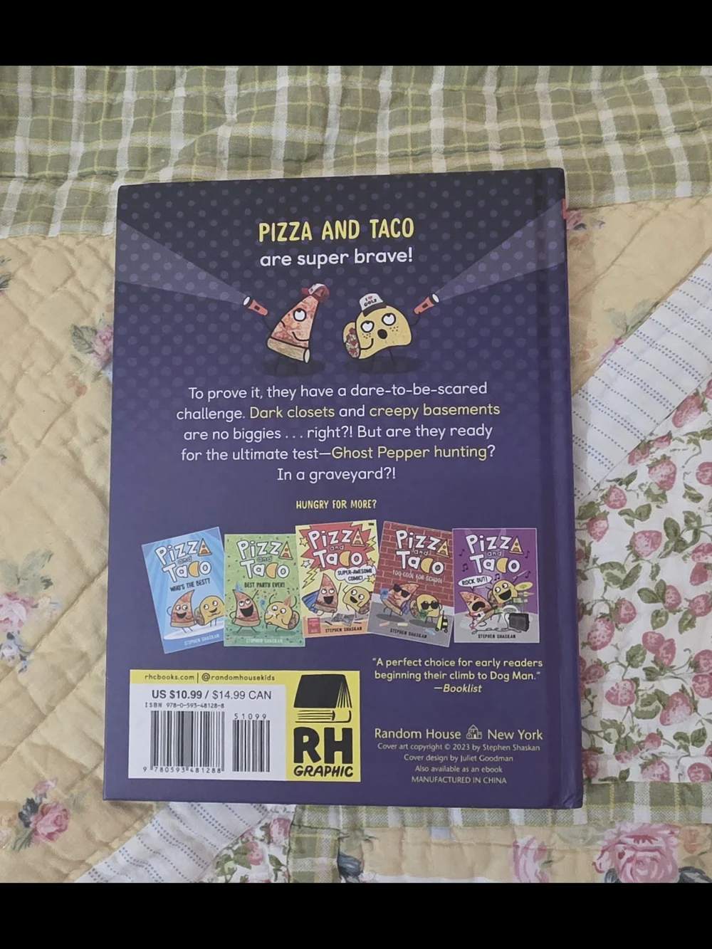 Pizza and Taco Dare to Be Scared! Hardcover Book